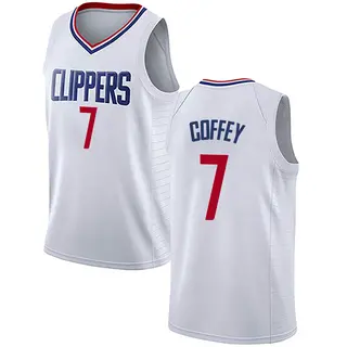 Men's Amir Coffey Los Angeles Clippers Nike Swingman White Jersey - Association Edition