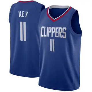 Men's Braxton Key Los Angeles Clippers Nike Swingman Blue Jersey - Icon Edition