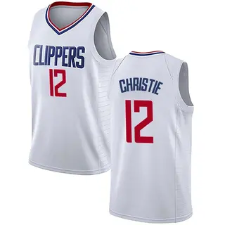 Men's Cam Christie Los Angeles Clippers Nike Swingman White Jersey - Association Edition