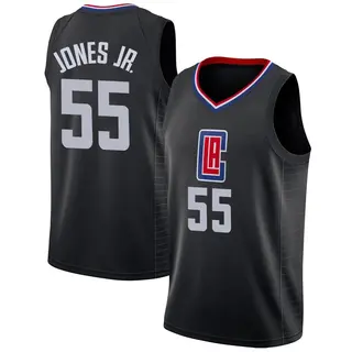 Men's Derrick Jones Jr. Los Angeles Clippers Nike Swingman Black Jersey - Statement Edition