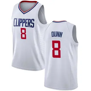 Men's Kris Dunn Los Angeles Clippers Nike Swingman White Jersey - Association Edition