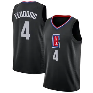 Men's Milos Teodosic Los Angeles Clippers Swingman Black Jersey - Statement Edition