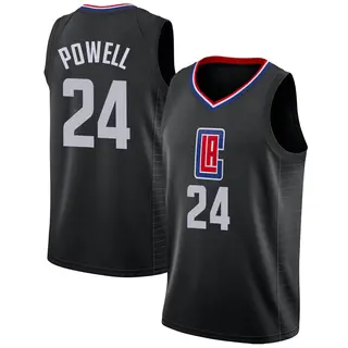 Men's Norman Powell Los Angeles Clippers Nike Swingman Black Jersey - Statement Edition