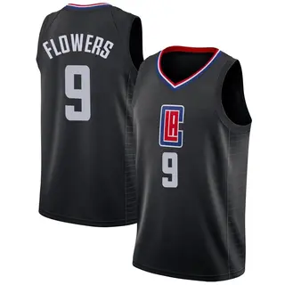 Men's Trentyn Flowers Los Angeles Clippers Nike Swingman Black Jersey - Statement Edition