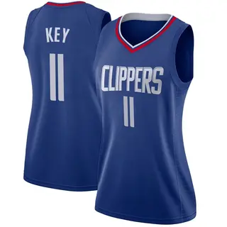 Women's Braxton Key Los Angeles Clippers Nike Swingman Blue Jersey - Icon Edition