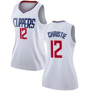 Women's Cam Christie Los Angeles Clippers Nike Swingman White Jersey - Association Edition