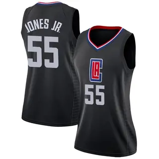 Women's Derrick Jones Jr. Los Angeles Clippers Nike Swingman Black Jersey - Statement Edition