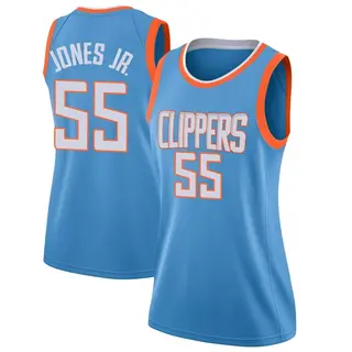 Women's Derrick Jones Jr. Los Angeles Clippers Nike Swingman Blue Jersey - City Edition