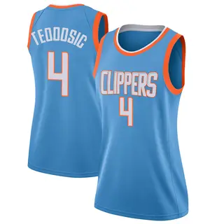 Women's Milos Teodosic Los Angeles Clippers Nike Swingman Blue Jersey - City Edition