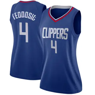 Women's Milos Teodosic Los Angeles Clippers Nike Swingman Blue Jersey - Icon Edition