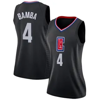 Women's Mo Bamba Los Angeles Clippers Nike Swingman Black Jersey - Statement Edition