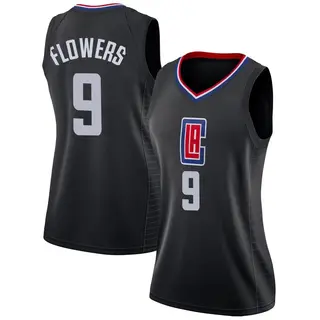 Women's Trentyn Flowers Los Angeles Clippers Nike Swingman Black Jersey - Statement Edition