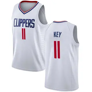 Youth Braxton Key Los Angeles Clippers Nike Swingman White Jersey - Association Edition