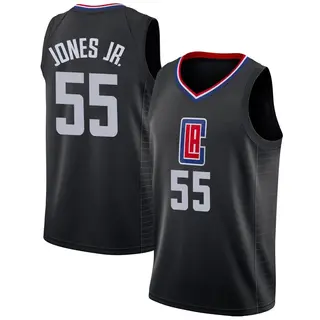 Youth Derrick Jones Jr. Los Angeles Clippers Nike Swingman Black Jersey - Statement Edition