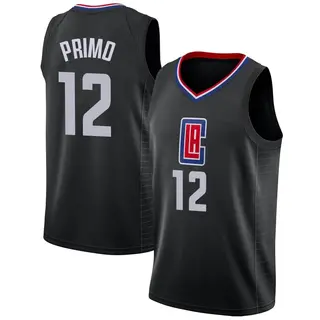 Youth Joshua Primo Los Angeles Clippers Nike Swingman Black Jersey - Statement Edition