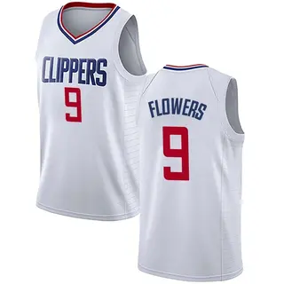 Youth Trentyn Flowers Los Angeles Clippers Nike Swingman White Jersey - Association Edition